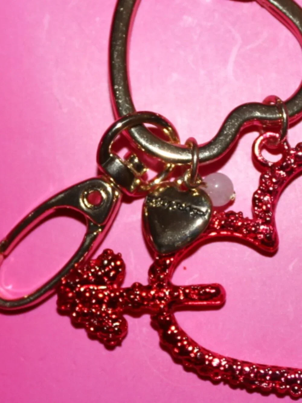 NWT Betsey Johnson cupids' arrow key fob/bag charm. Super Cute